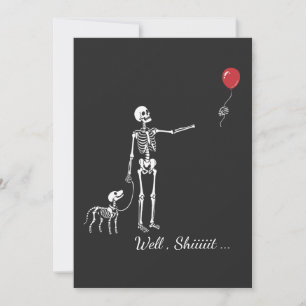 Convites Esqueleto Personalizado e Cachorro Perdeu Balão de