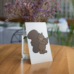 Convites Esquilo com Noz Cute Animal da Floresta