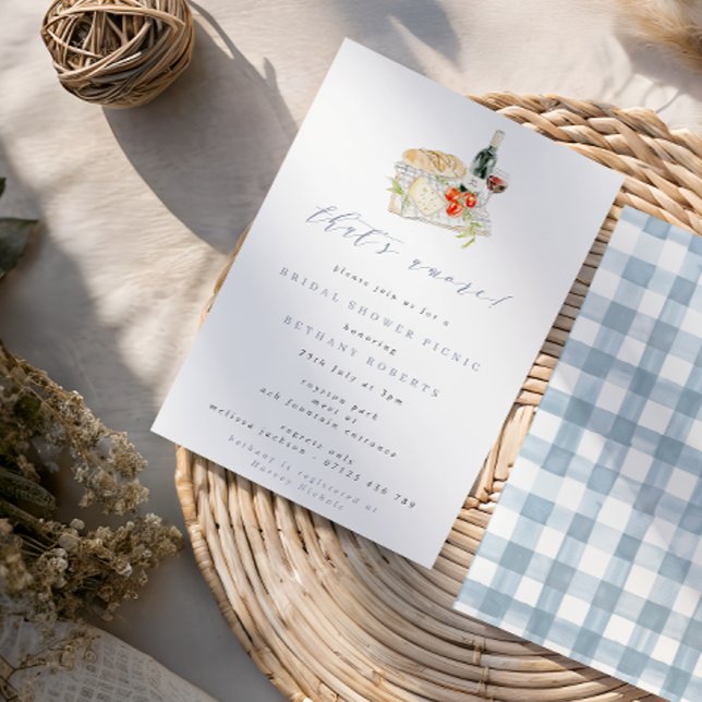 Convites Esse é Amore Wine & Cheese Chá de panela Picnic (Criador carregado)