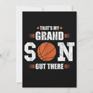 Convites Esse é meu neto lá fora presente de basquete para 