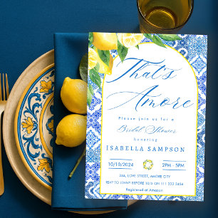 Convites Esse é o Chá de panela Amore italiano