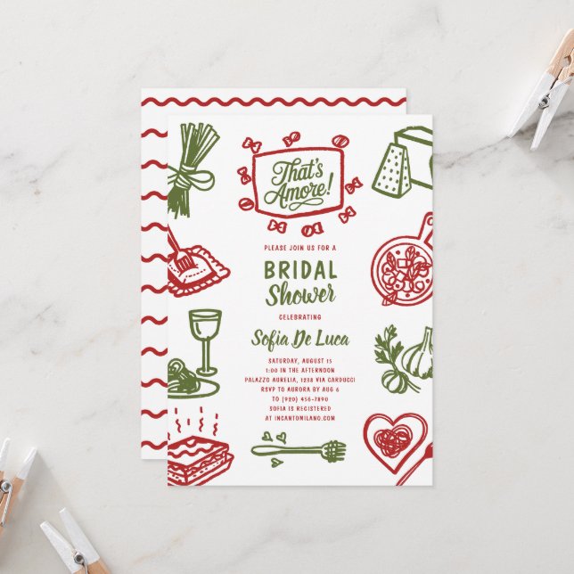 Convites Esse é o Chá de panela de Massas (Frente/Verso In Situ)