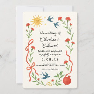 Convites Esse é um casamento de desenho engraçado