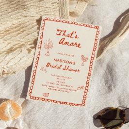 Convites Esse é um Chá de panela Desenho de Mão Italiano