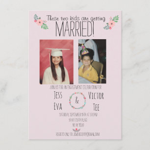 Convites Esses dois jovens estão se casando!