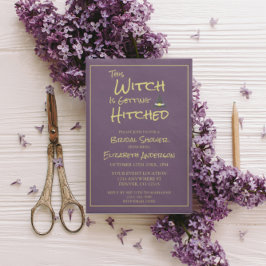 Convites Esta Bruxa Está Chegando Ao Chá de panela