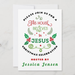 Convites Esta Casa Acredita em Jesus