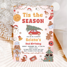 Convites Esta É A Festa de aniversário De Natal Do Groovy