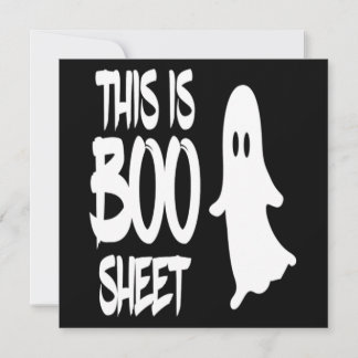 Convites Esta É A Folha De Boo Ghost Spooky Gift Halloween