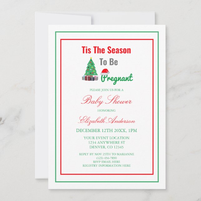 Convites Esta É A Razão Para Estar Grávida Chá de fraldas (Frente)