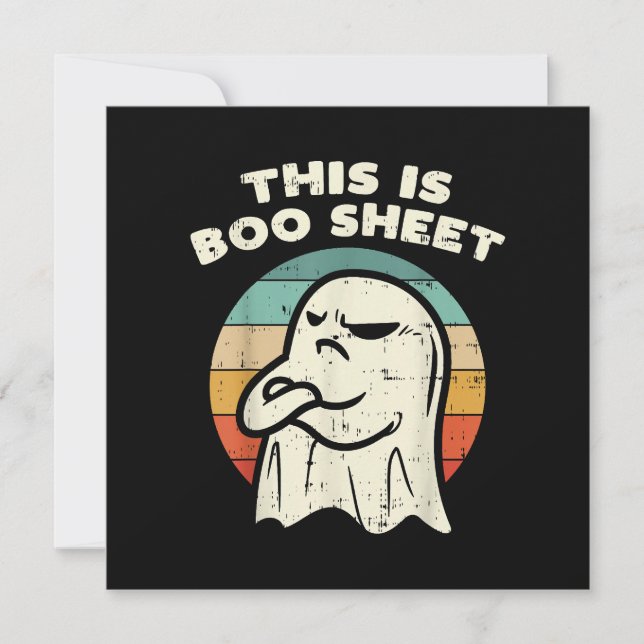 Convites Esta é uma Folha Fantasma Boo  (Frente)