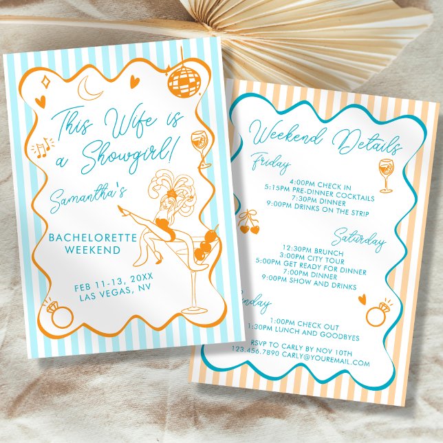 Convites Esta Esposa É Uma Itinerária Da Bachelorette Da Sh (Criador carregado)