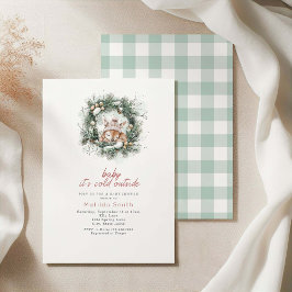 Convites Está Frio Lá Fora Chuveiro de Bebê Cerveja Fofa