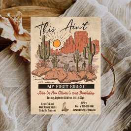 Convites Esta não é a minha primeira Festa de aniversário d