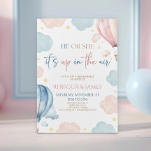 Está no ar quente... a revelação de gênero do balã