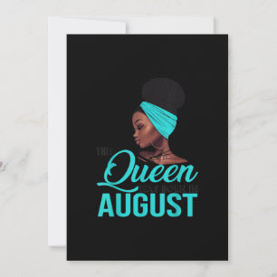Convites Esta rainha foi Nascer no aniversário de agosto p