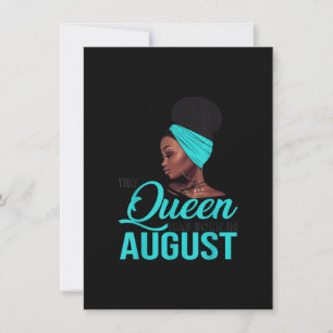 Convites Esta Rainha Foi Nascida Em Agosto Aniversário para