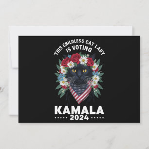 Convites Esta Senhora Gata Sem Filhos Está Votando Kamala