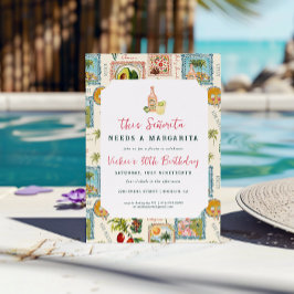 Convites Esta Señorita Precisa uma Margarita | Festa Mexica
