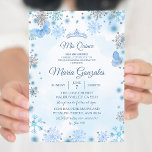 Convites Estação de Natal da Borboleta Azul Mis Quince Conv<br><div class="desc">Estação de Natal da Borboleta Azul Mis Quince Convite</div>