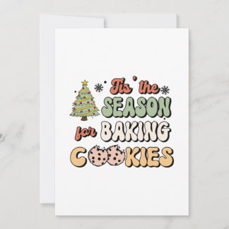 Convites Estação de Natal para cozinhar cookies