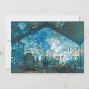 Convites Estação de trem de Saint Lazare por Claude Monet