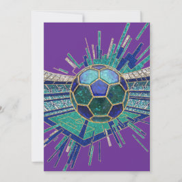 Convites Estádio de Futebol Mosaico Explosão Abstrata Copa 