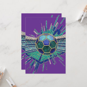 Convites Estádio de Futebol Mosaico Explosão Abstrata Copa 