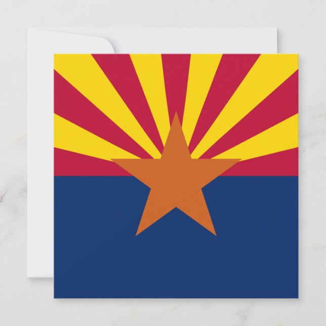 Convites Estado de bandeira da Arizona (Frente)