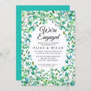 Convites Estamos empenhados no lançamento do Noivado tropic