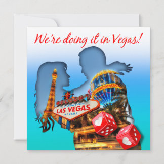 Convites Estamos fazendo isso em Vegas Wedding