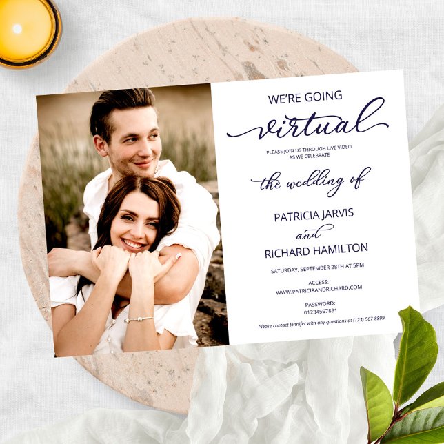 Convites Estamos Indo para o Casamento Social Virtual de Fo (Criador carregado)
