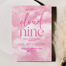 Estamos No Chá de fraldas Cloud Nine Pink Cloud