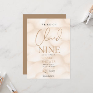 Convites Estamos no chá de fraldas da nuvem 9