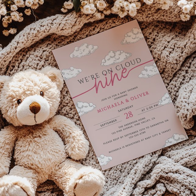 Convites Estamos no Chá de fraldas das Nuvens Nona Mão Dese (Criador carregado)