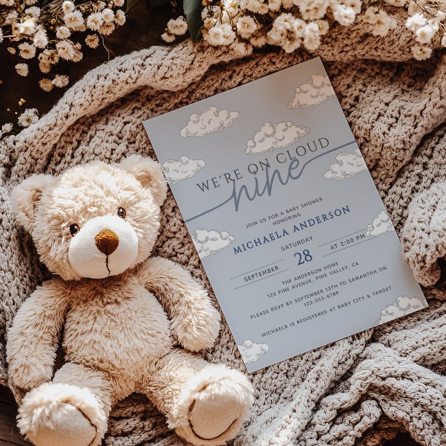 Convites Estamos no Chá de fraldas das Nuvens Nona Mão Dese (Criador carregado)