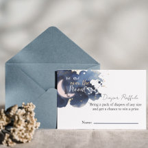 Estamos sobre o chá de fraldas da fralda da lua