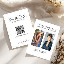 Convites Estas duas crianças estão se casando com Fotos de 