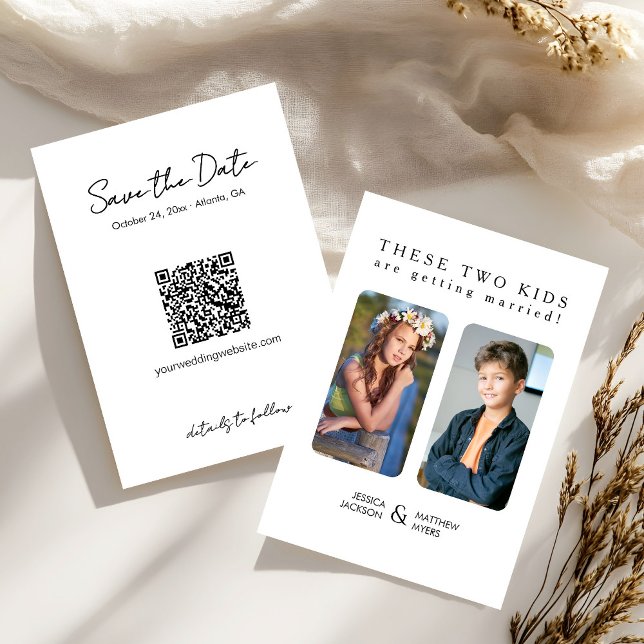 Convites Estas duas crianças estão se casando com Fotos de  (Criador carregado)