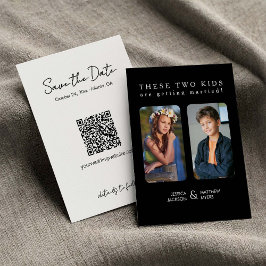 Convites Estas duas crianças estão se casando com Fotos de 