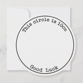 Convites Este Círculo Tem 10cm Boa Sorte Gravidez Divertida