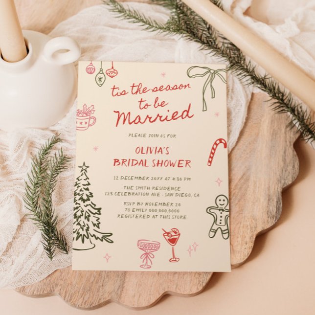 Convites Este É O Chá de panela De Natal Desenhado Pela Mão (Criador carregado)