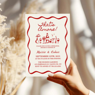 Convites Este é o Janto de ensaio italiano desenhado à mão