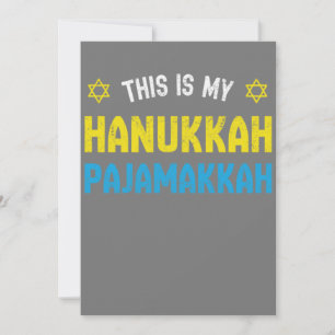 Convites Este É o Meu Pajamakkah de Hanukkah, Divertido Fel