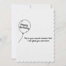 Convites Este É o Seu Lembrete Anual de Aniversário Diverti