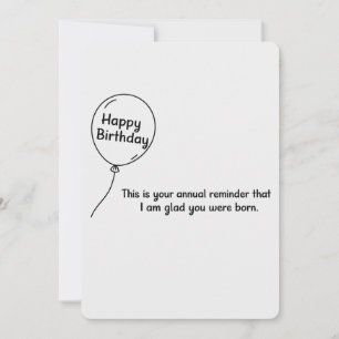 Convites Este É Seu Lembrete Anual Divertido Aniversário
