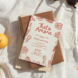 Convites Este é um Chá de panela mais vermelho ilustrado