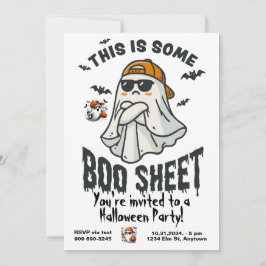 Convites Este é um Ghost Spooky de Folha de Boo