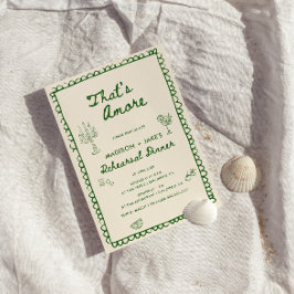 Convites Este é um Janto de ensaio de mão italiana