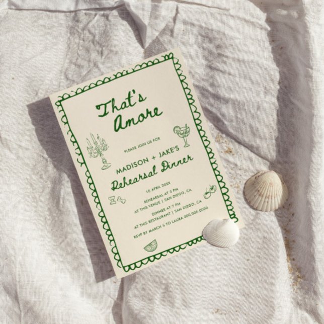 Convites Este é um Janto de ensaio de mão italiana (Criador carregado)